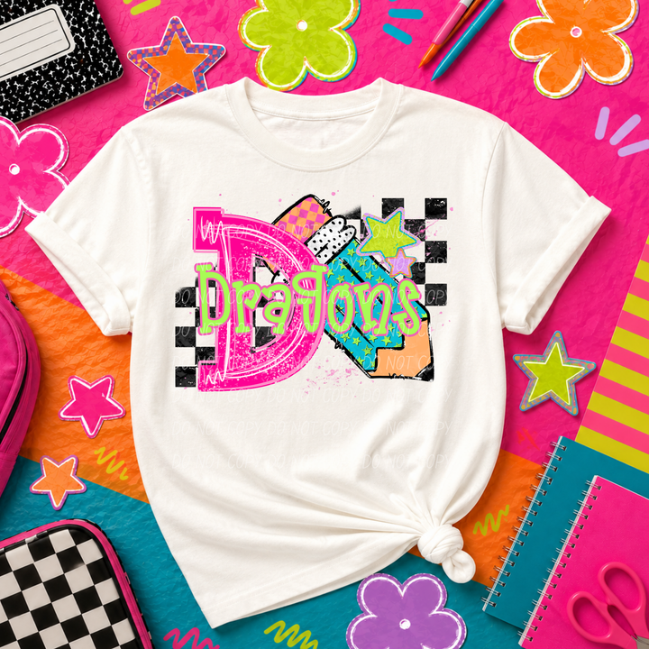 A Is For Mascots DTF Print