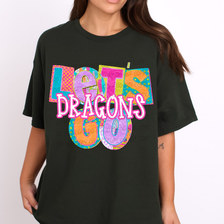 Patchwork Pep Club DTF Print