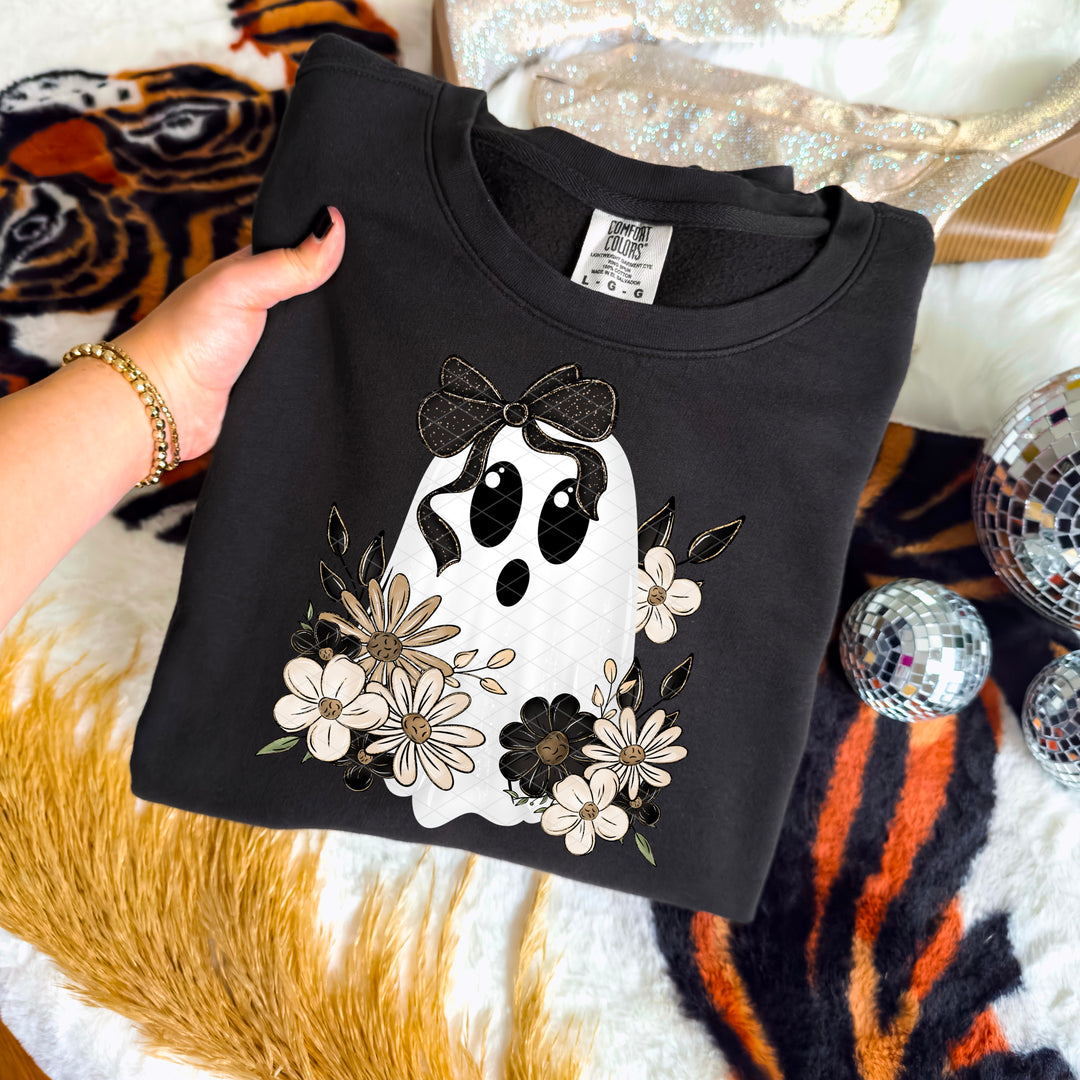 Dark Floral Ghostie DTF Print