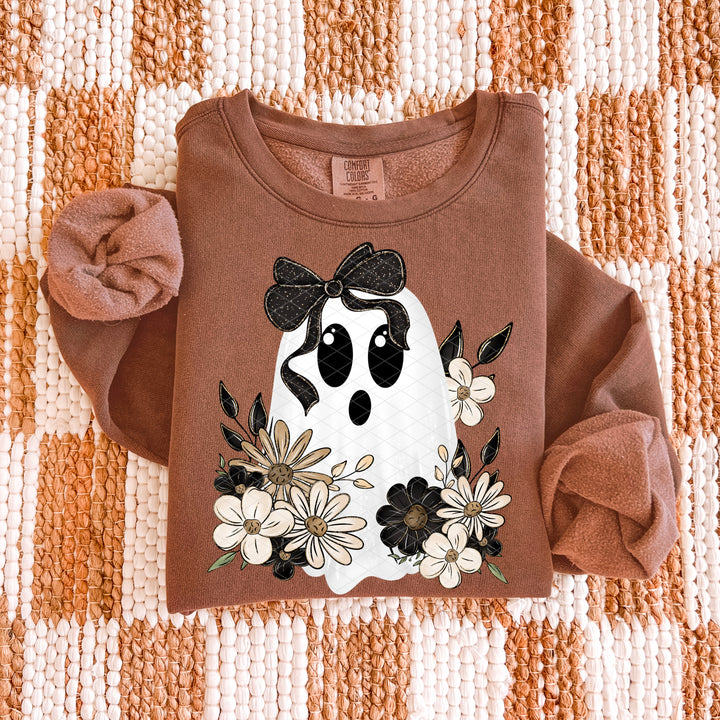 Dark Floral Ghostie DTF Print