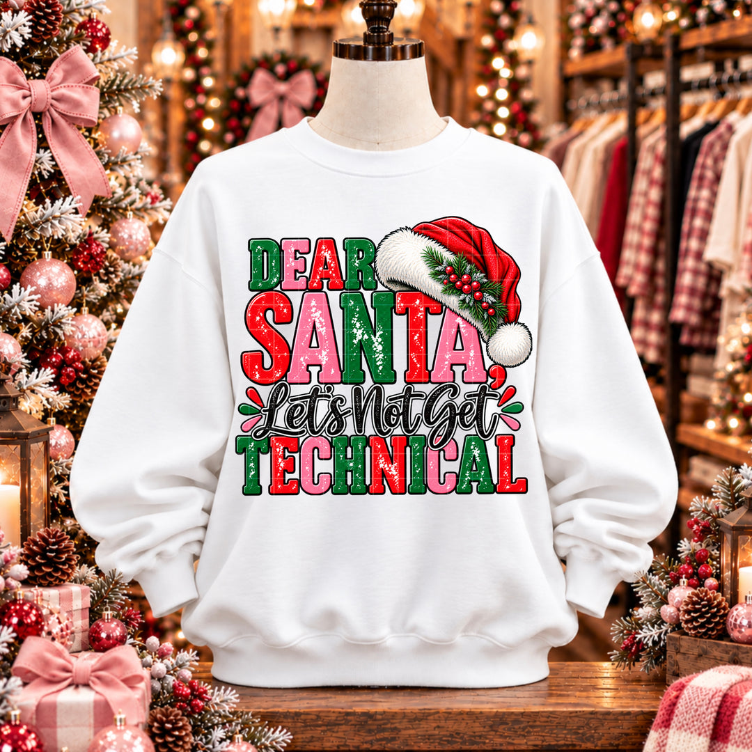 Dear Santa DTF Print