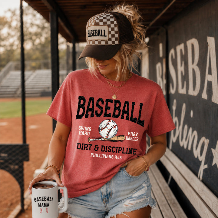 Dirt Discipline Baseball DTF Print