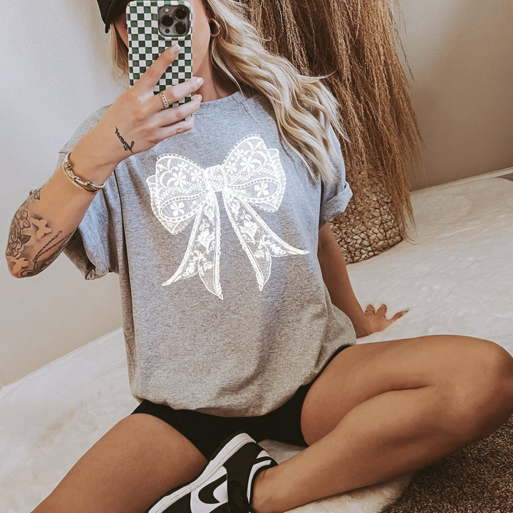 Lace Coquette Bow DTF Print
