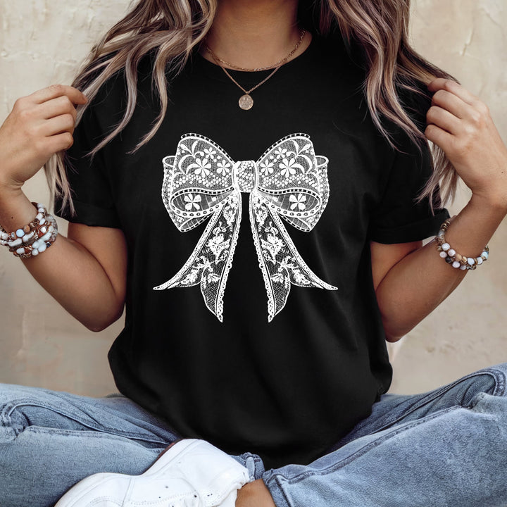 Lace Coquette Bow DTF Print