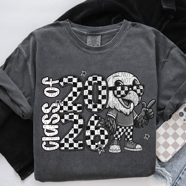 Class of 2026 Checked Mascots DTF Print