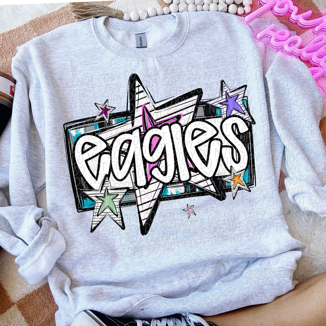 Bright Stars Mascots Youth DTF Print