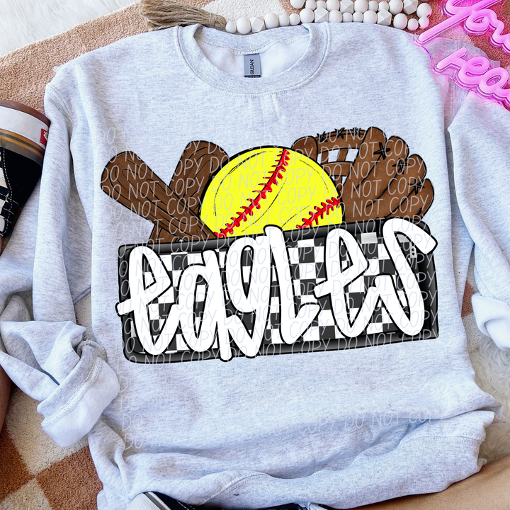 Softball Mascots DTF Print