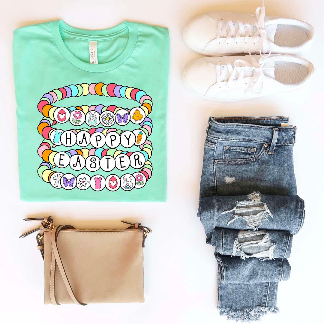 Happy Easter MINT BELLA CANVAS Printed Tee