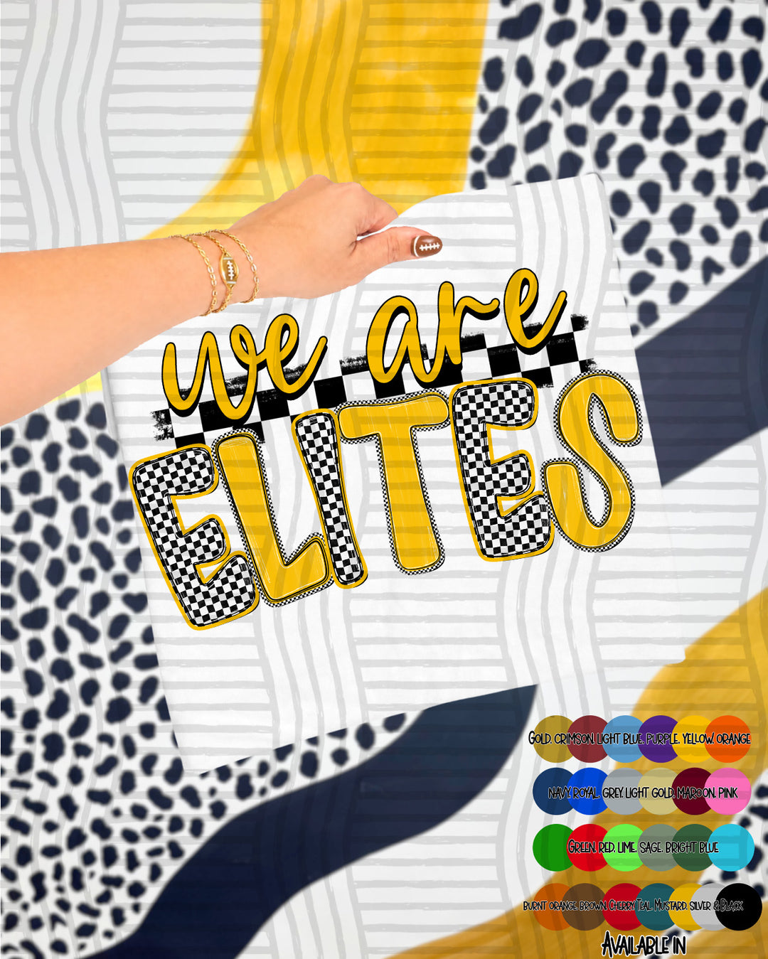 We Are Checker Crush Colors Mascots DTF Print