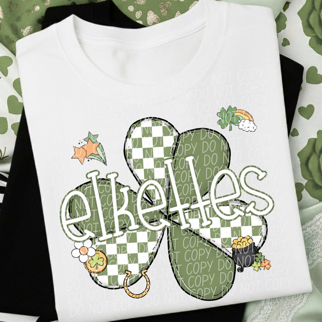 St Patrick Clover Mascots DTF Print