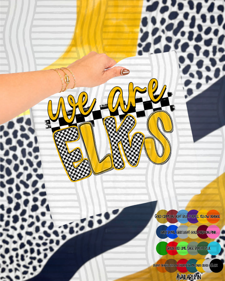 We Are Checker Crush Colors Mascots DTF Print