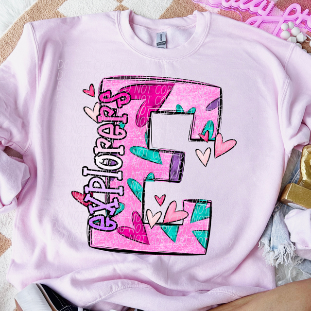 Valentine's Day Mascots DTF Print