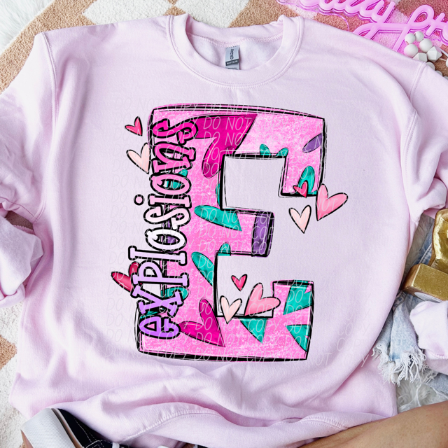 Valentine's Day Mascots DTF Print