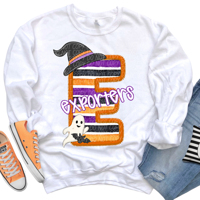 Halloween Striped Mascots DTF Print