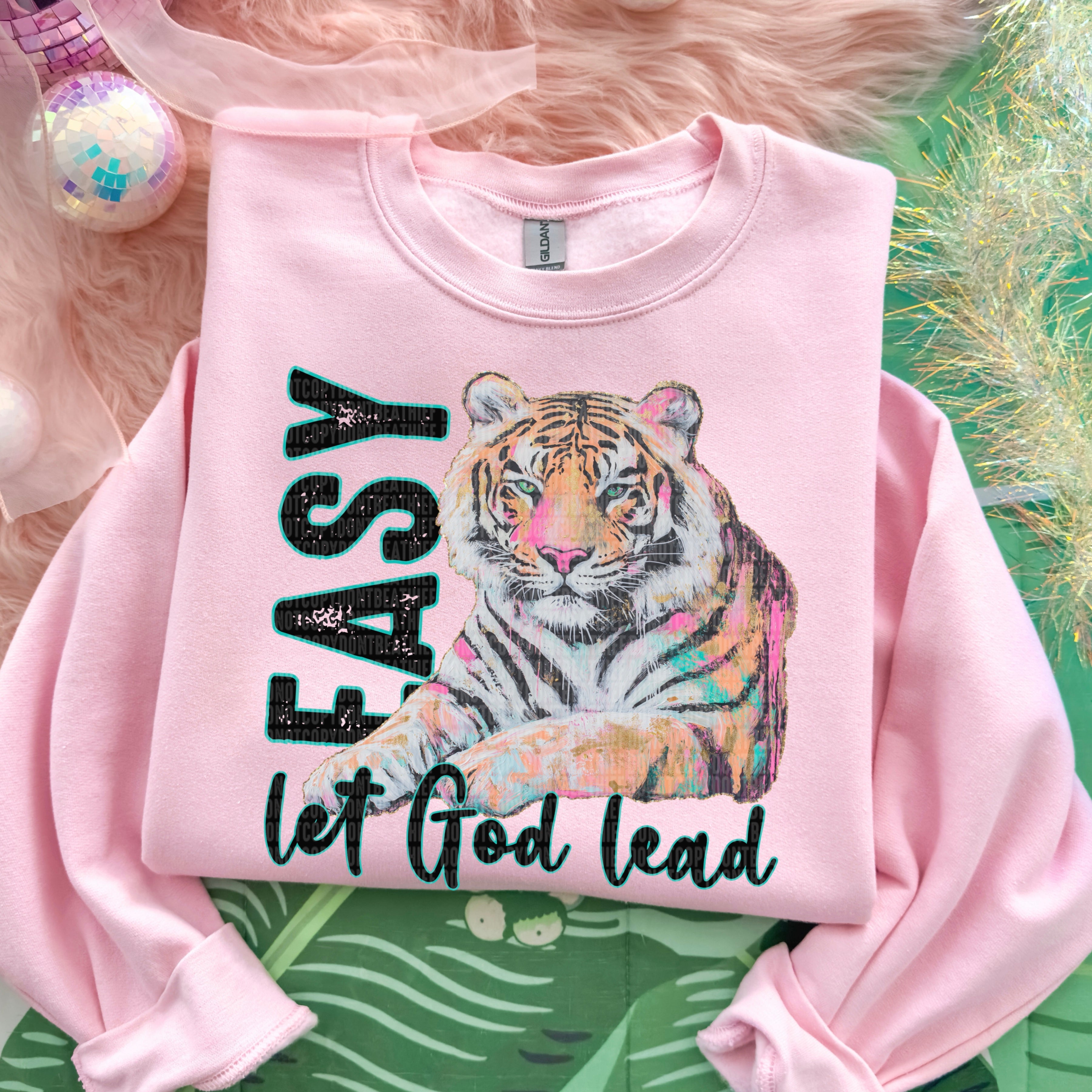 Easy Tiger Let God Lead DTF Print – Simple Tymes