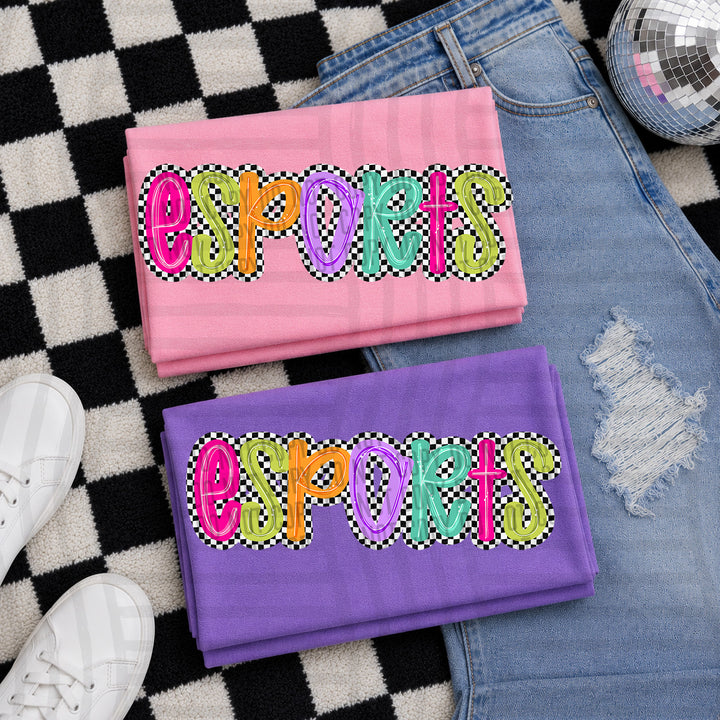 Simply Checkered Sports DTF Print