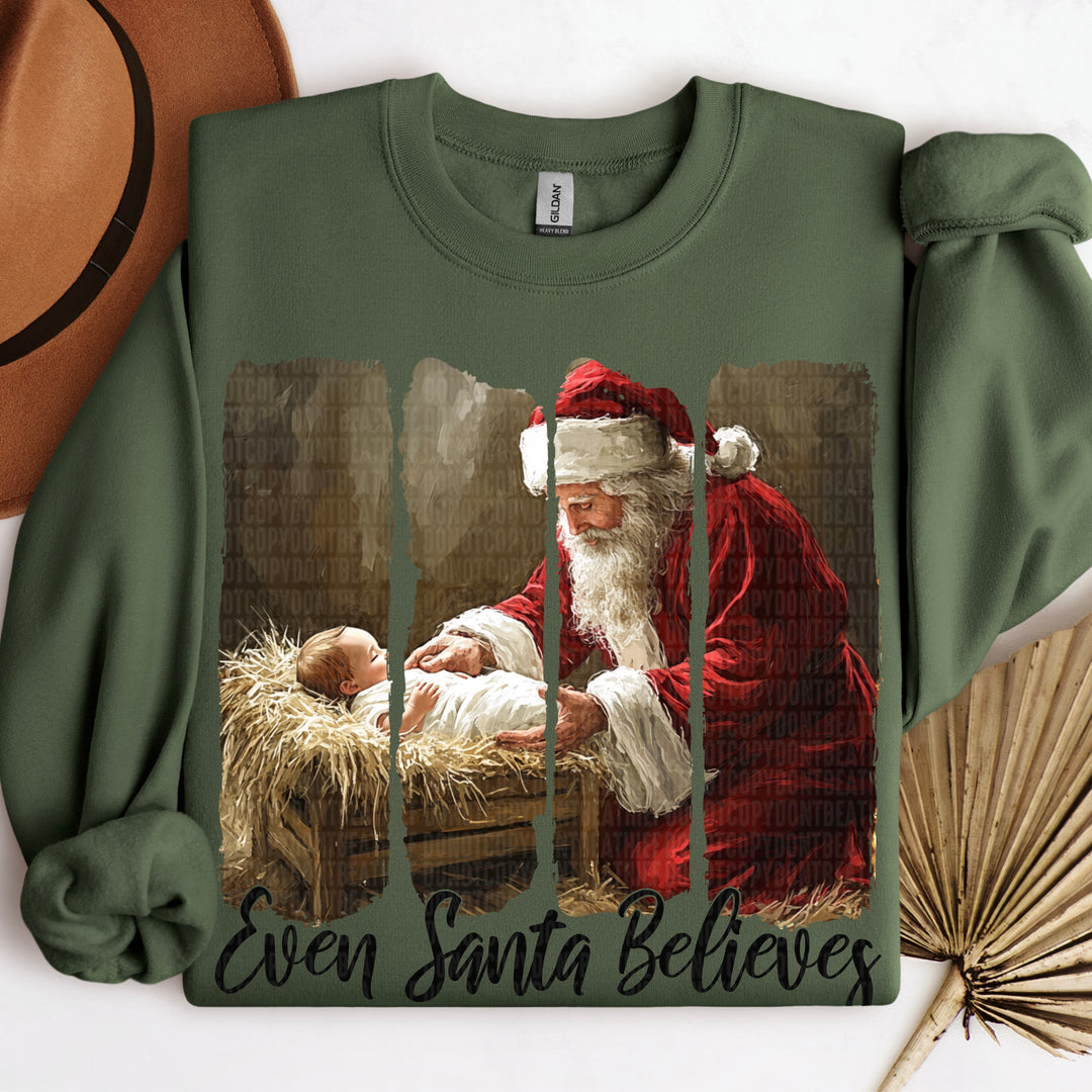 Even Santa Believes DTF Print