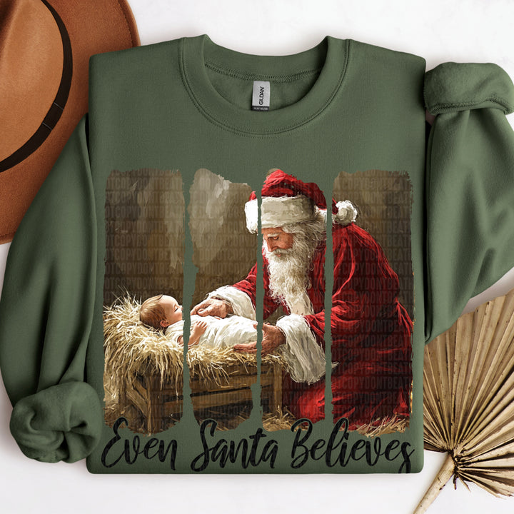 Even Santa Believes DTF Print