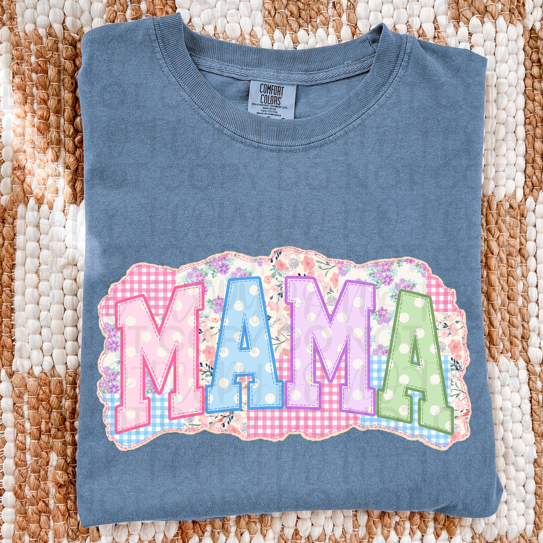 Mama Patchwork DTF Print