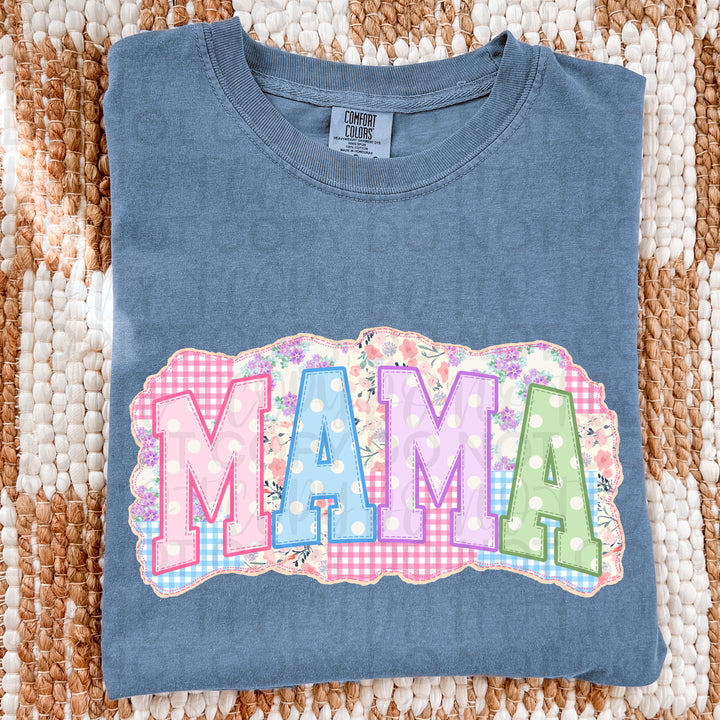 Mama Patchwork DTF Print