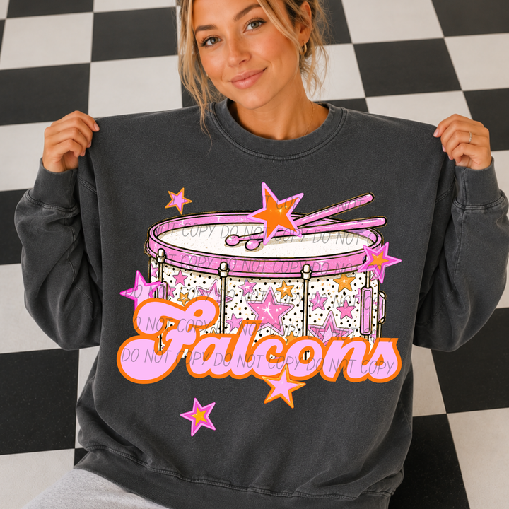 Pink Band Mascot DTF Print