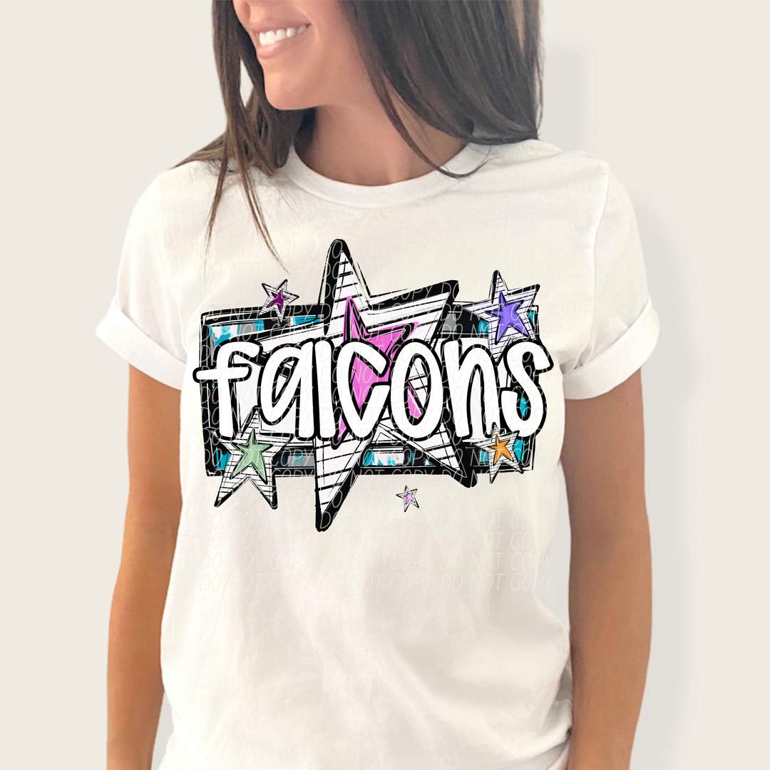 Bright Stars Mascots Youth DTF Print