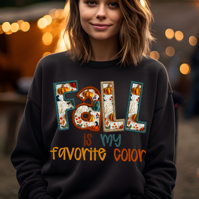 Fall Is My Favorite Color DTF Print