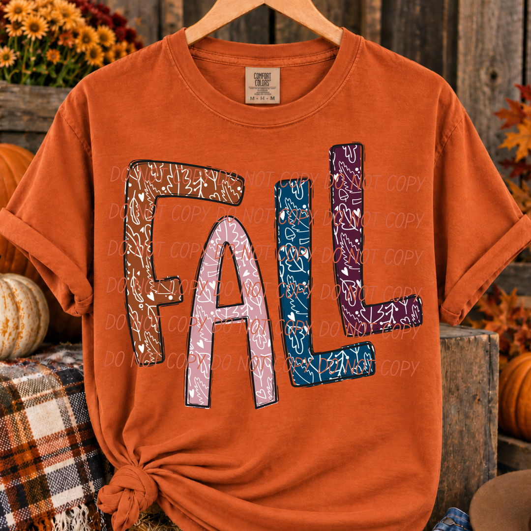 Fall Leaves DTF Print