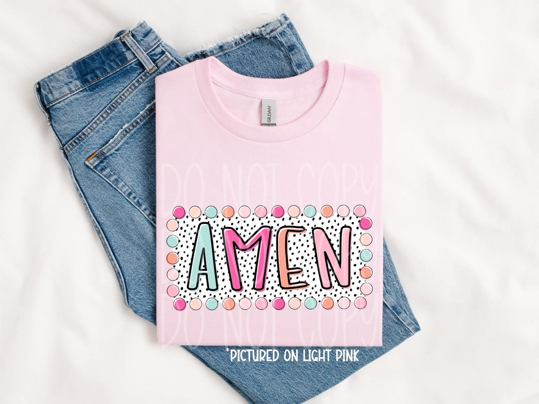 Amen Summer Dots DTF Print