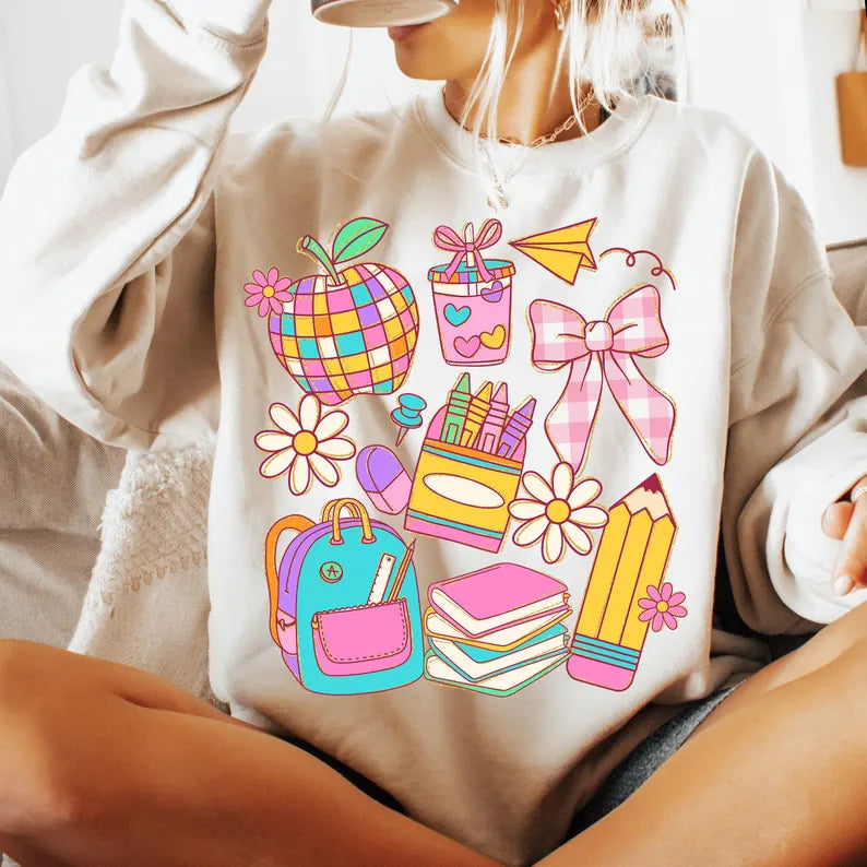 Teacher Collage DTF Print