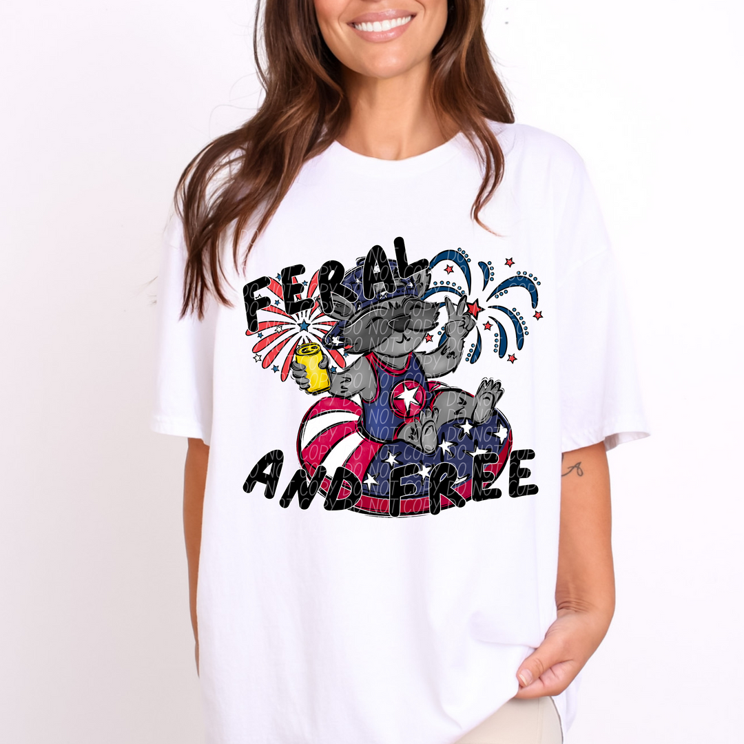 Feral and Free DTF Print