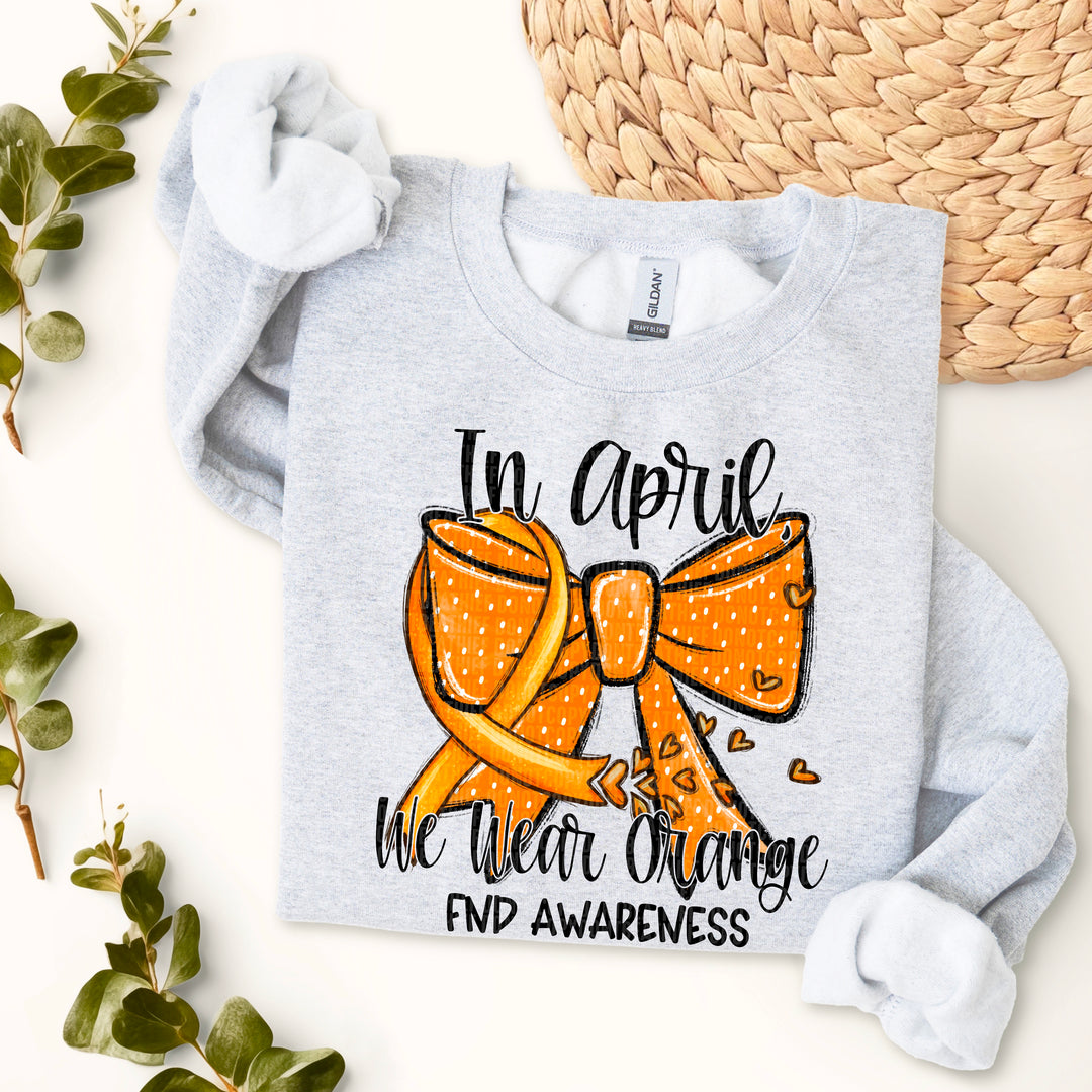 In April We Wear Orange DTF Print