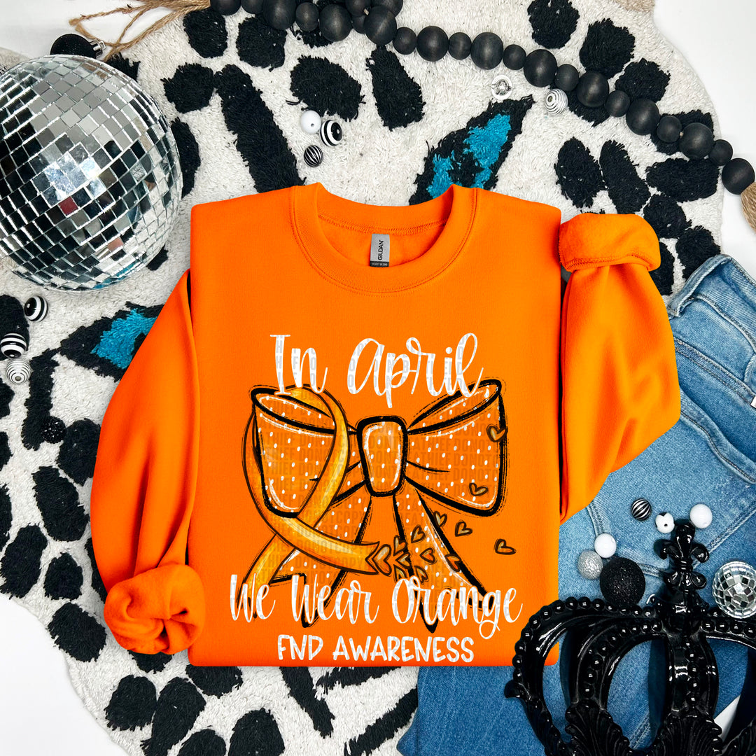 In April We Wear Orange DTF Print