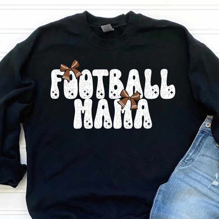 Football Mama Bow DTF Print
