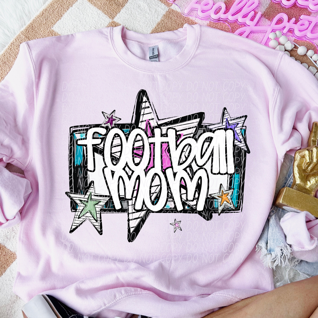 Bright Stars Sports Mom DTF Print