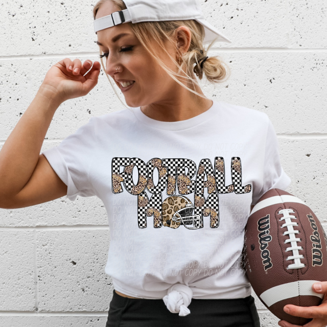 Leopard Sports Mom DTF Print