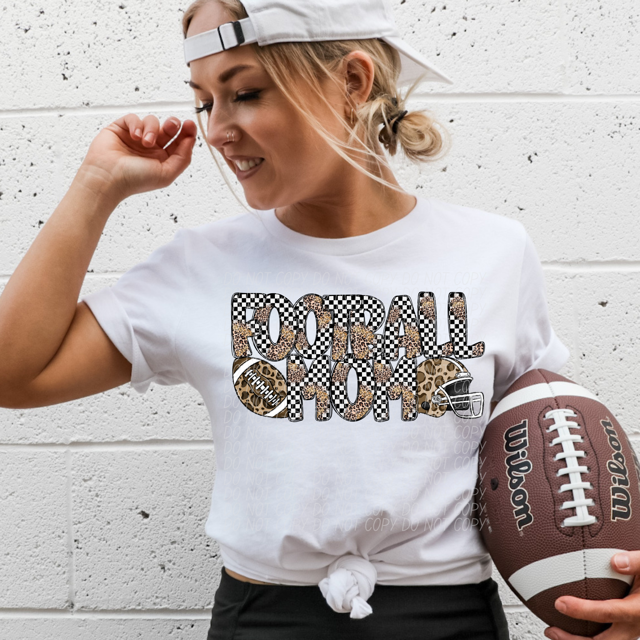 Leopard Sports Mom DTF Print