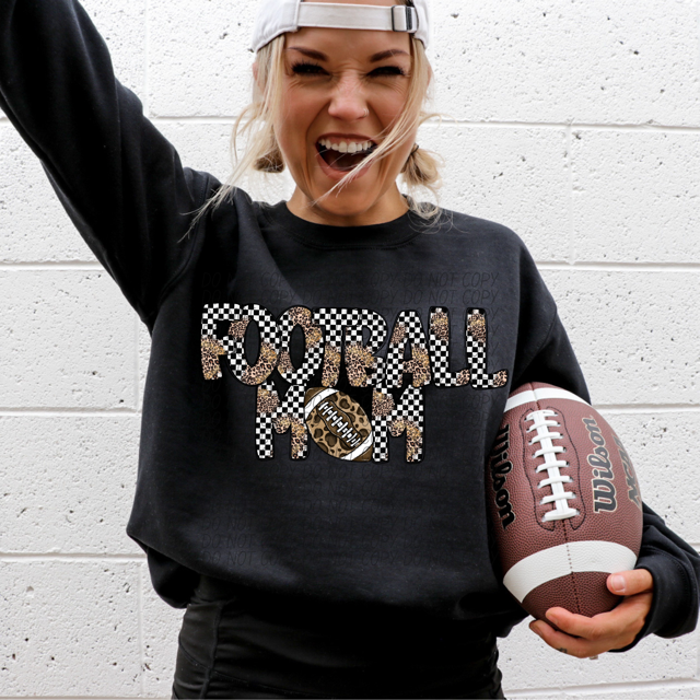 Leopard Sports Mom DTF Print