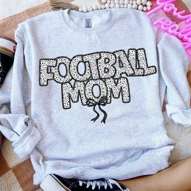 Dot Sports Mom with Bow DTF Print