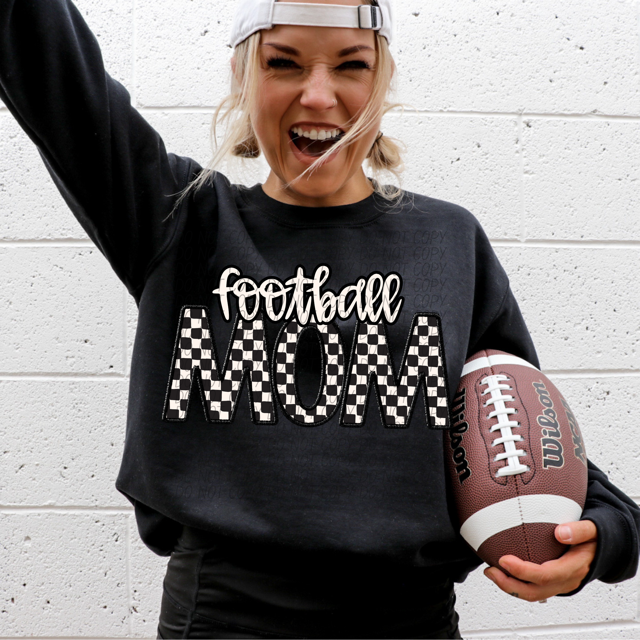 Checker Sports Mom DTF Print