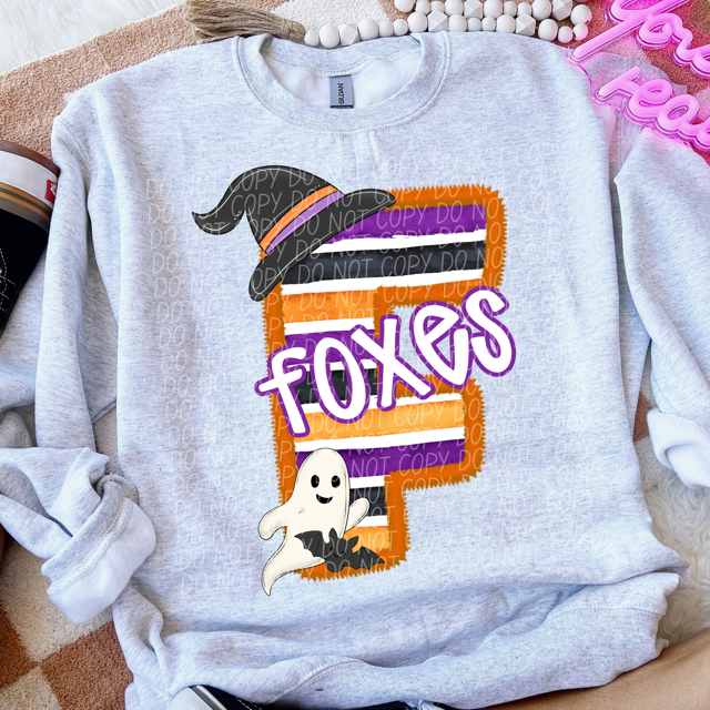 Halloween Striped Mascots DTF Print