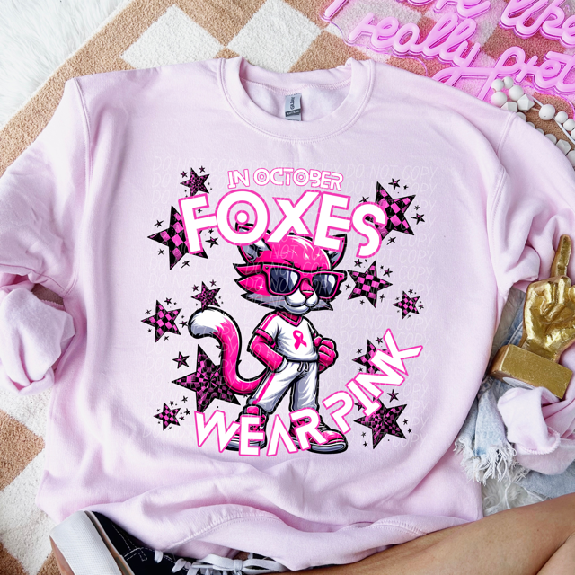 In October We Wear Pink - Mascots DTF Print