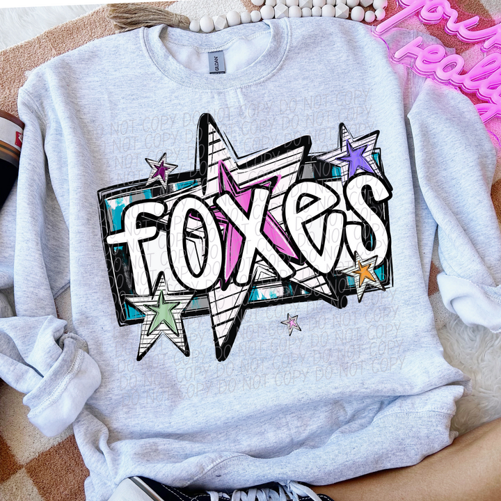 Bright Stars Mascots Youth DTF Print