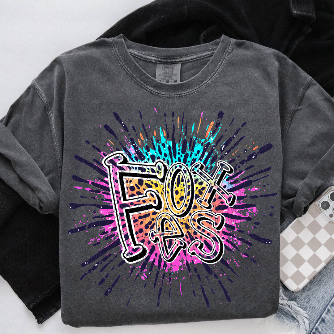 Color Splash Mascots DTF Print