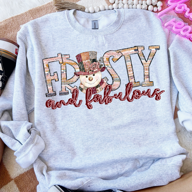 Frosty and Fabulous DTF Print