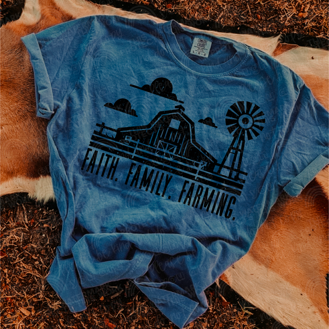 Faith, Family, Farming DTF Print