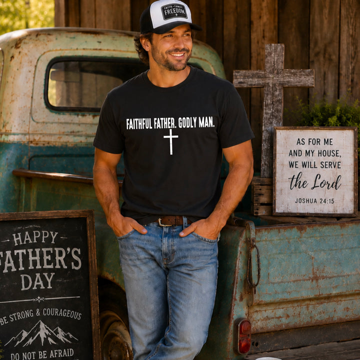 Faithful Father Godly Man DTF Print