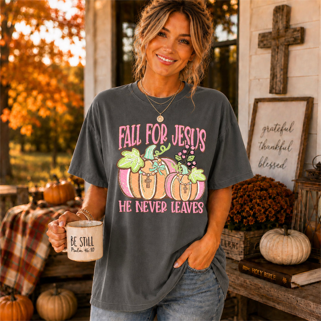 Fall For Jesus DTF Print