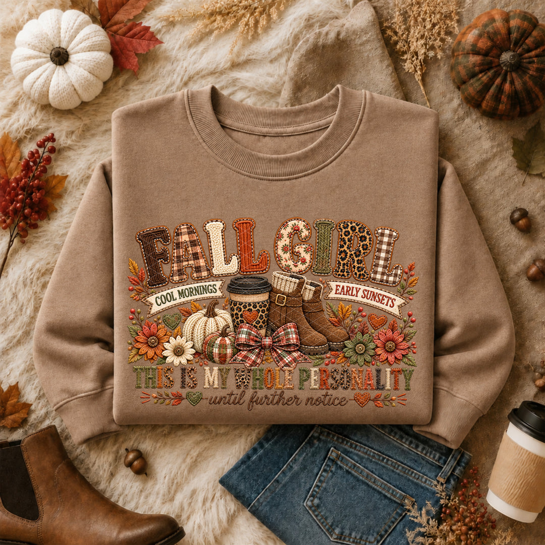Fall Girl DTF Print