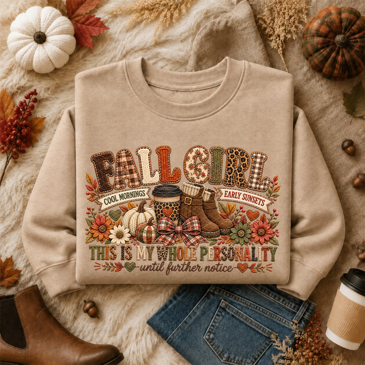 Fall Girl DTF Print